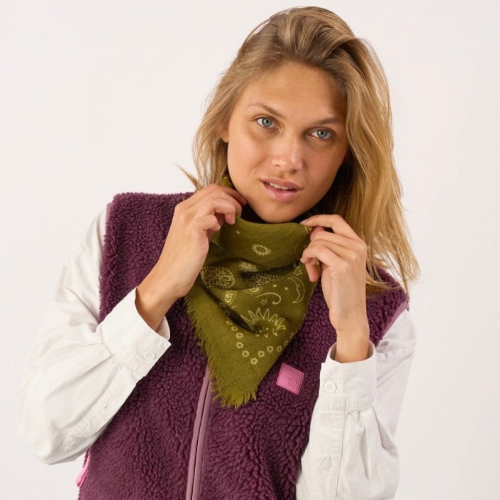 Foulard Alice Kaki
