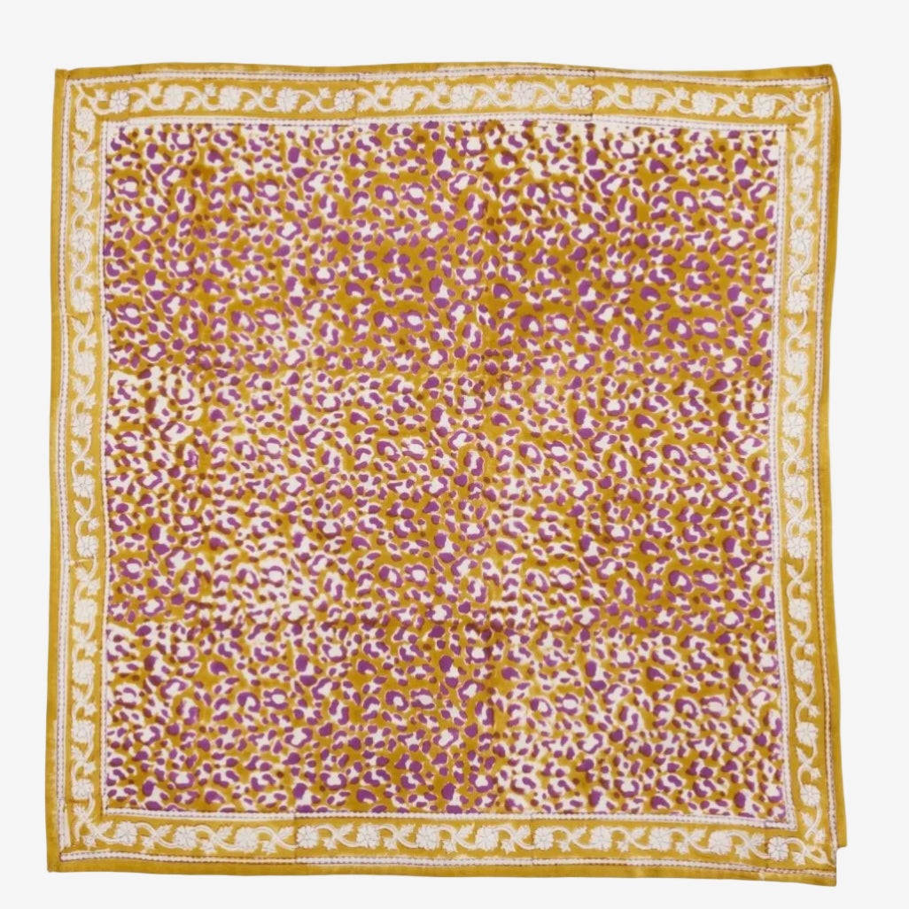 foulard Leopard Absynthe