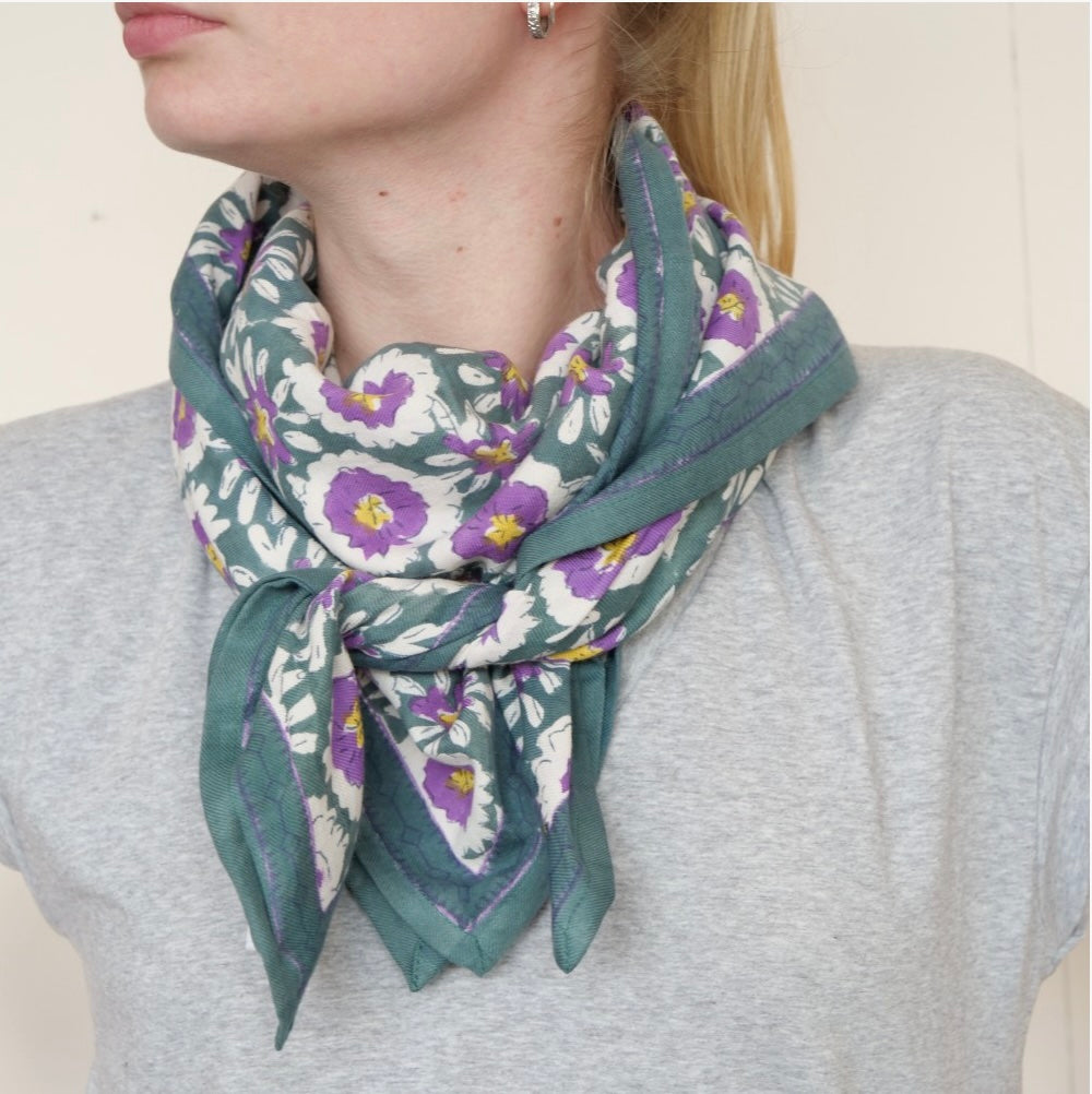 Foulard Margotte Vert Sapin