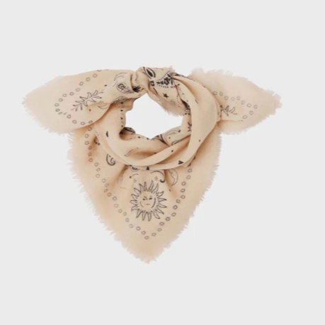 billybelt foulard alice écru laine