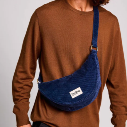 banane andrea velours marine hindbag
