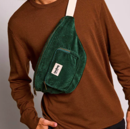 banane velours vert sapin xl hindbag