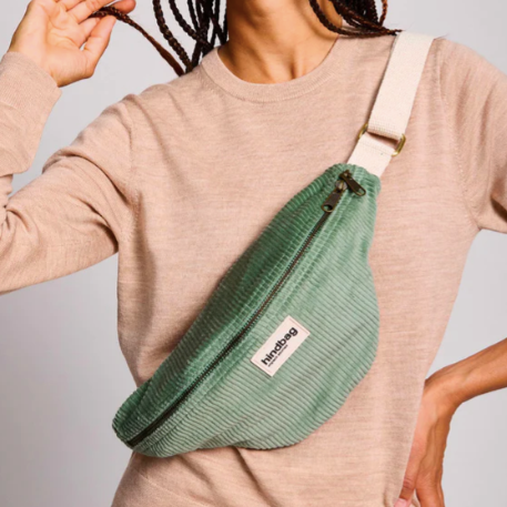 banane velours vert d'eau hindbag