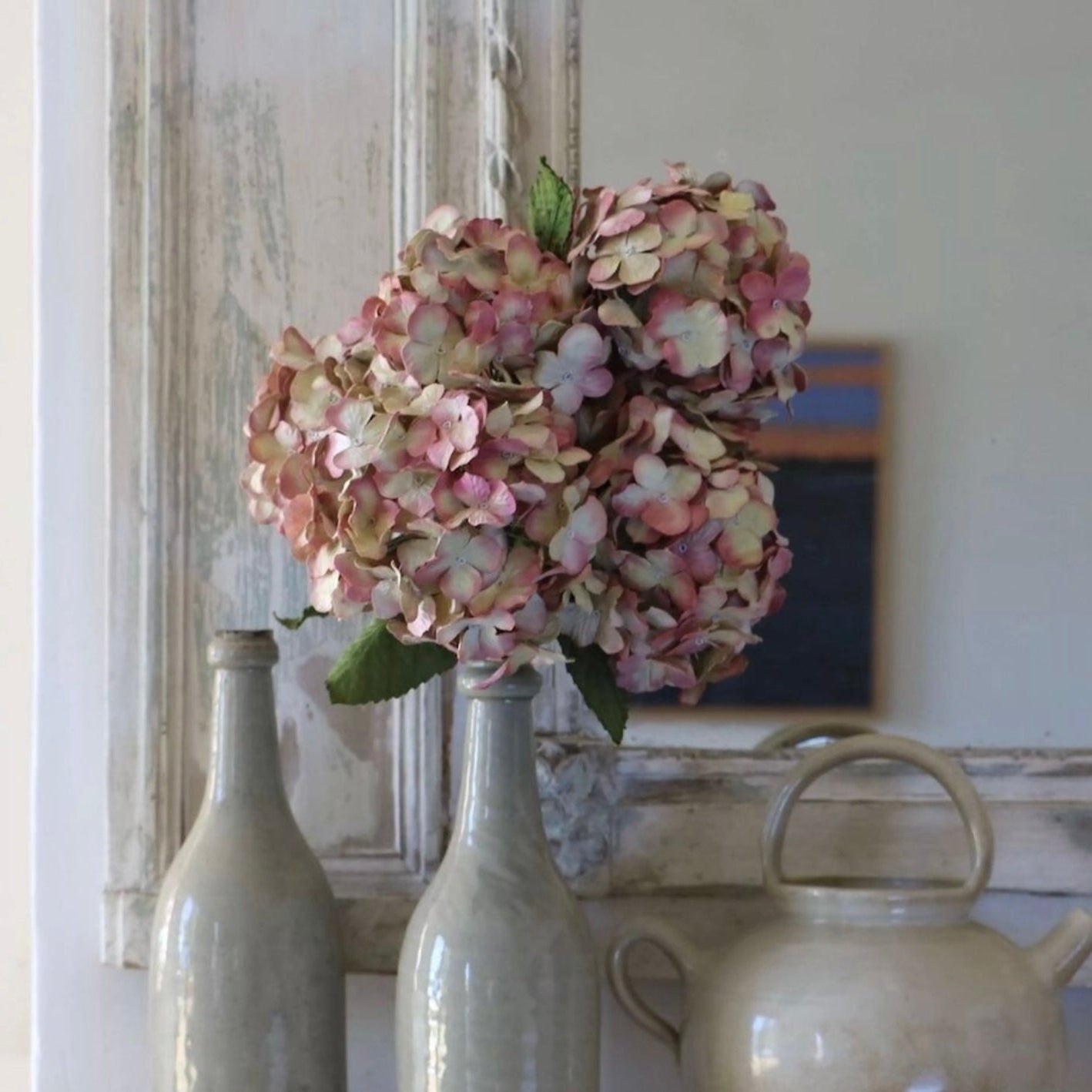 Fleur hortensia rose