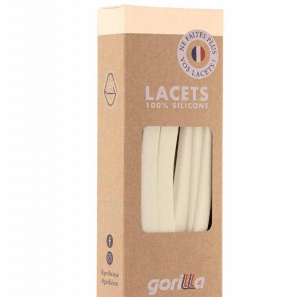 Lacets larges Vanille