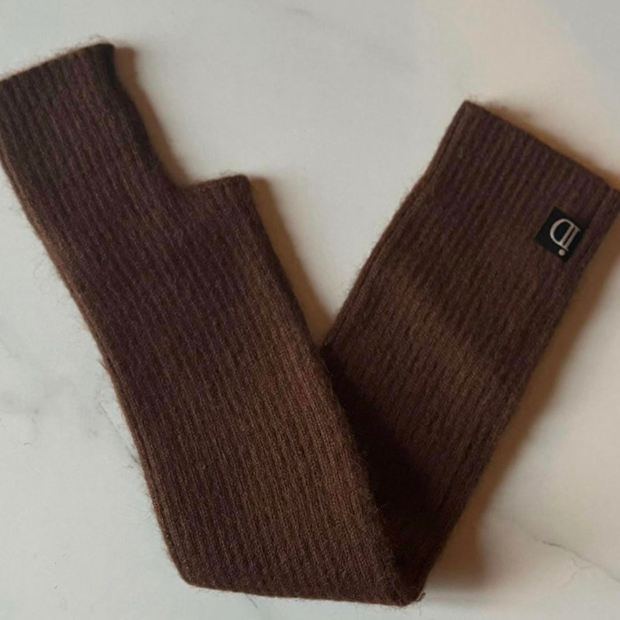 Mitaines longues Chocolat