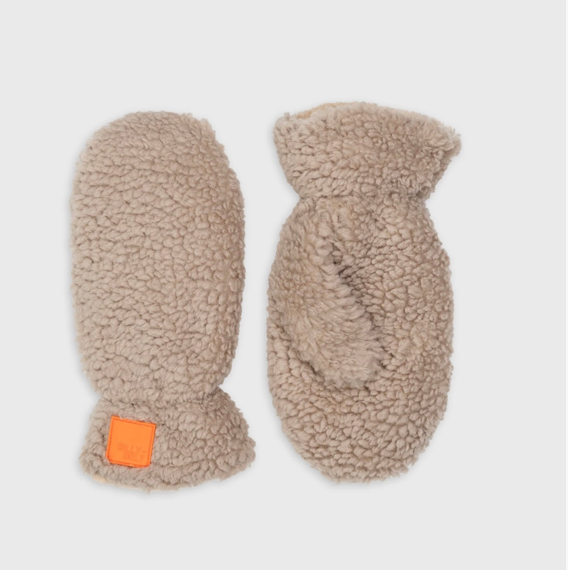 Moufles sherpa en polaire - Marron