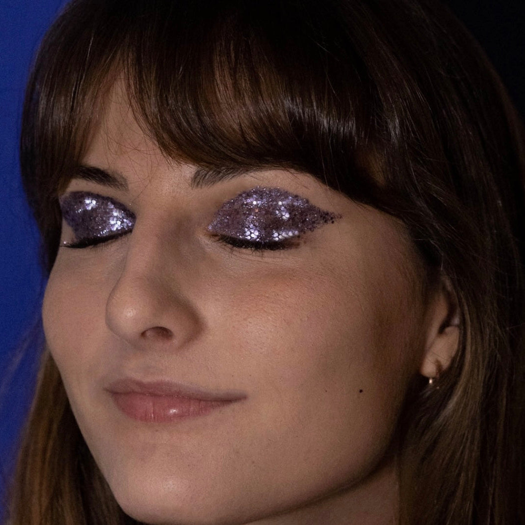 paillettes pluie violette