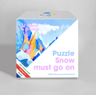 snow must go on puzzle piece&love