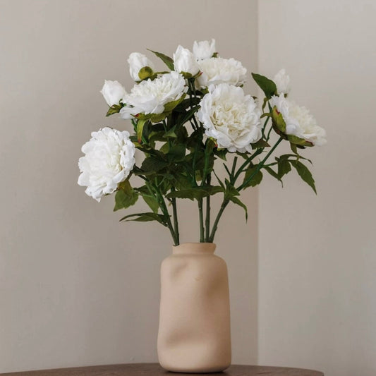 Fleur Pivoine papier blanche