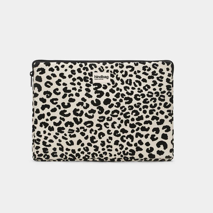 hindbag housse ordinateur leopard