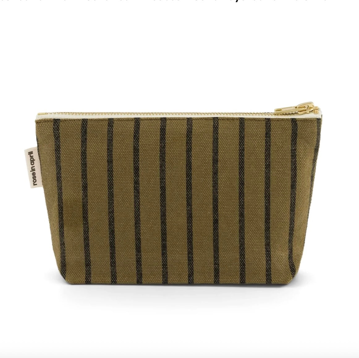 Pochette Sofia Rayure Tennis Olive - Rose in April