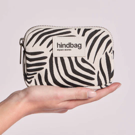 hindbag lili tigre ecru porte monnaie