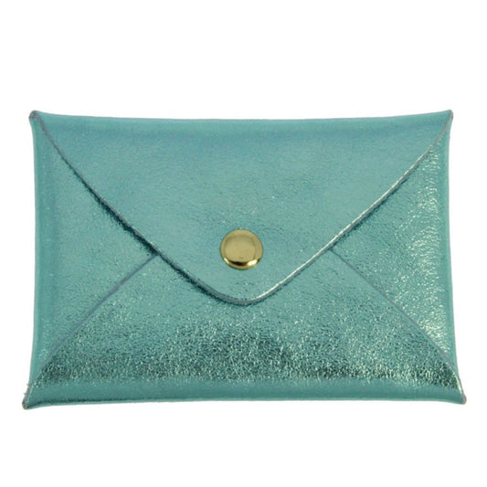Porte cartes Origami  Bleu menthe