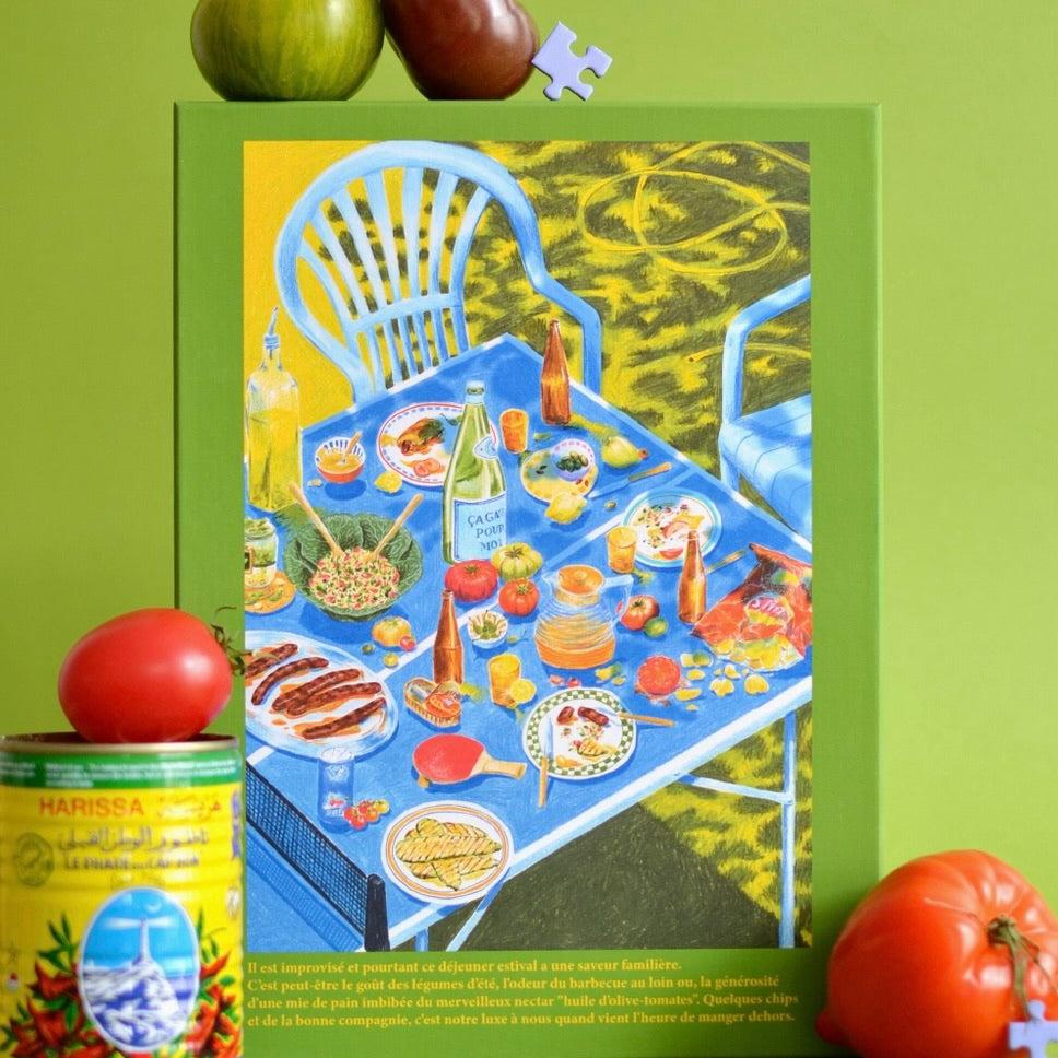 Puzzle 1000 pièces Manger Dehors