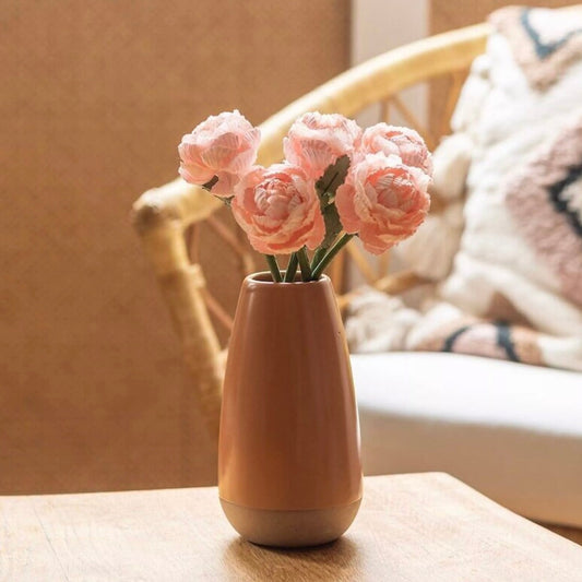 Fleur renoncule rose clair