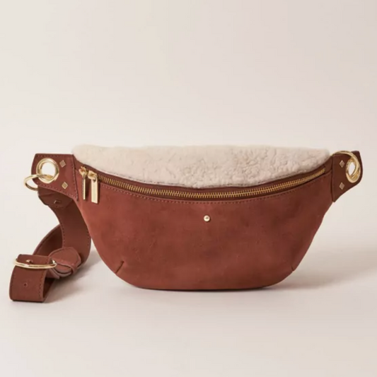 Sac Banane Sherpa Cognac