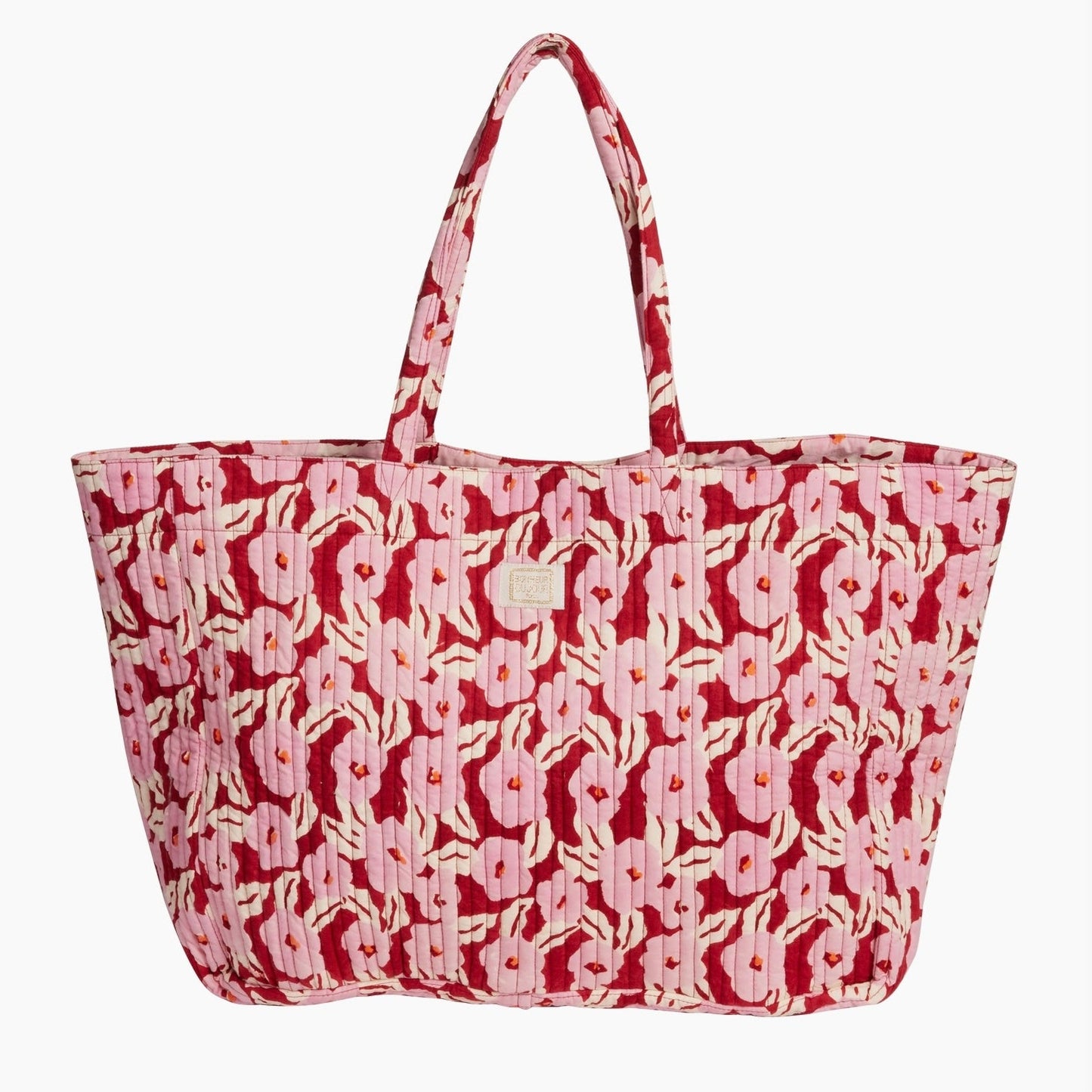 Sac Cabas fleurs roses
