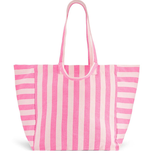 Sac cabas Rayures Néon pink