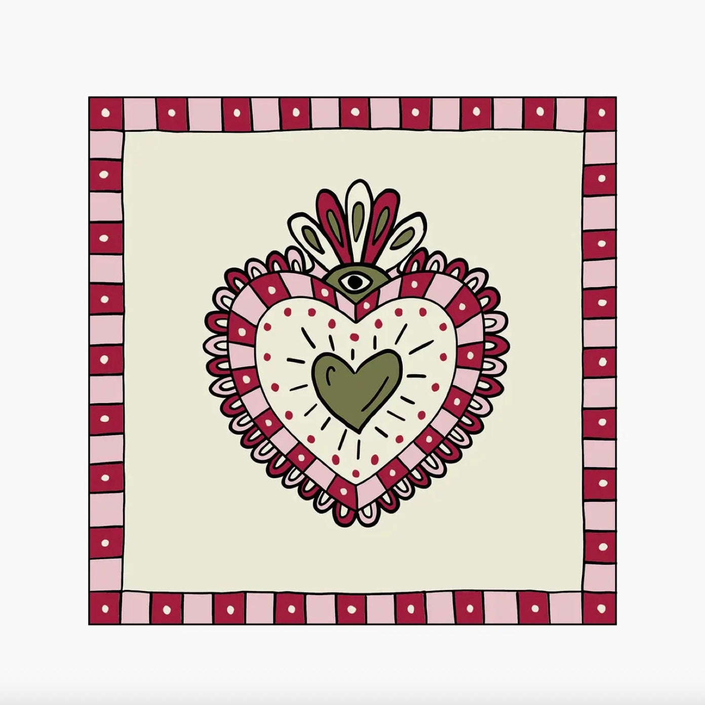 Serviette en papier Ex voto Rose