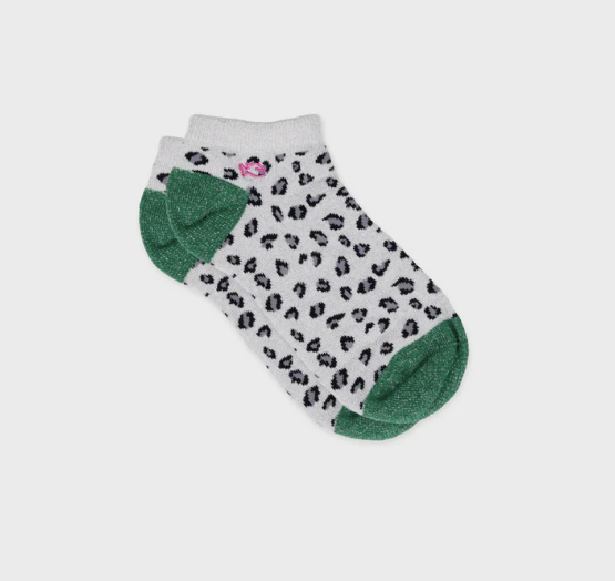 billy belt socquettes leopard gris vert