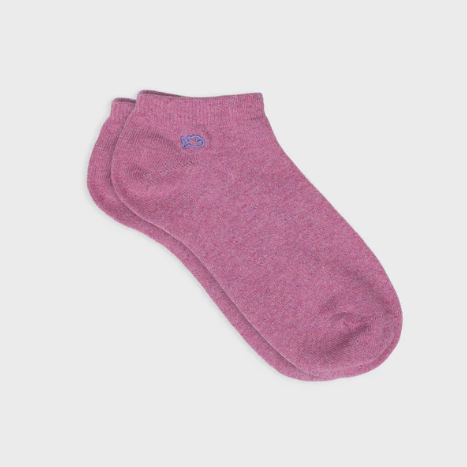 billy belt socquettes paillettes unies rose