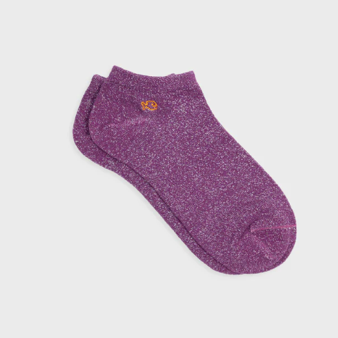 billy belt socquettes violet paillettes