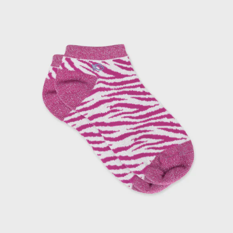 billy belt socquettes zebre violet