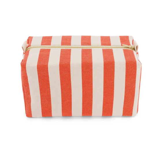 Trousse de toilette Vic Rayures Tomato Greige