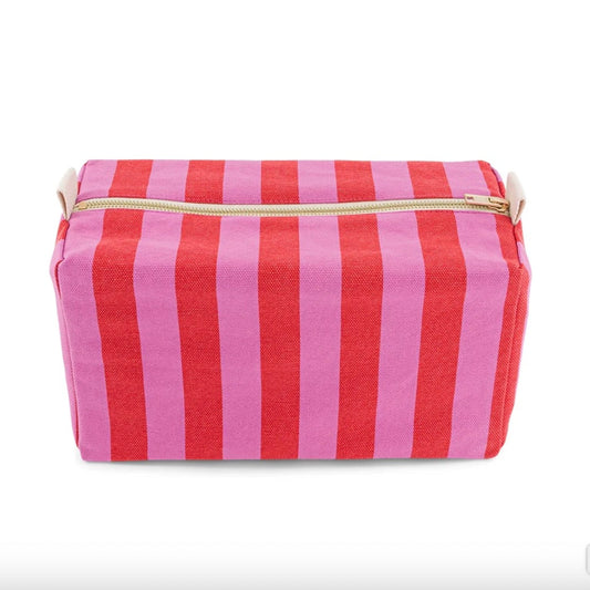 Trousse de toilette rayures Orchidée Tomato