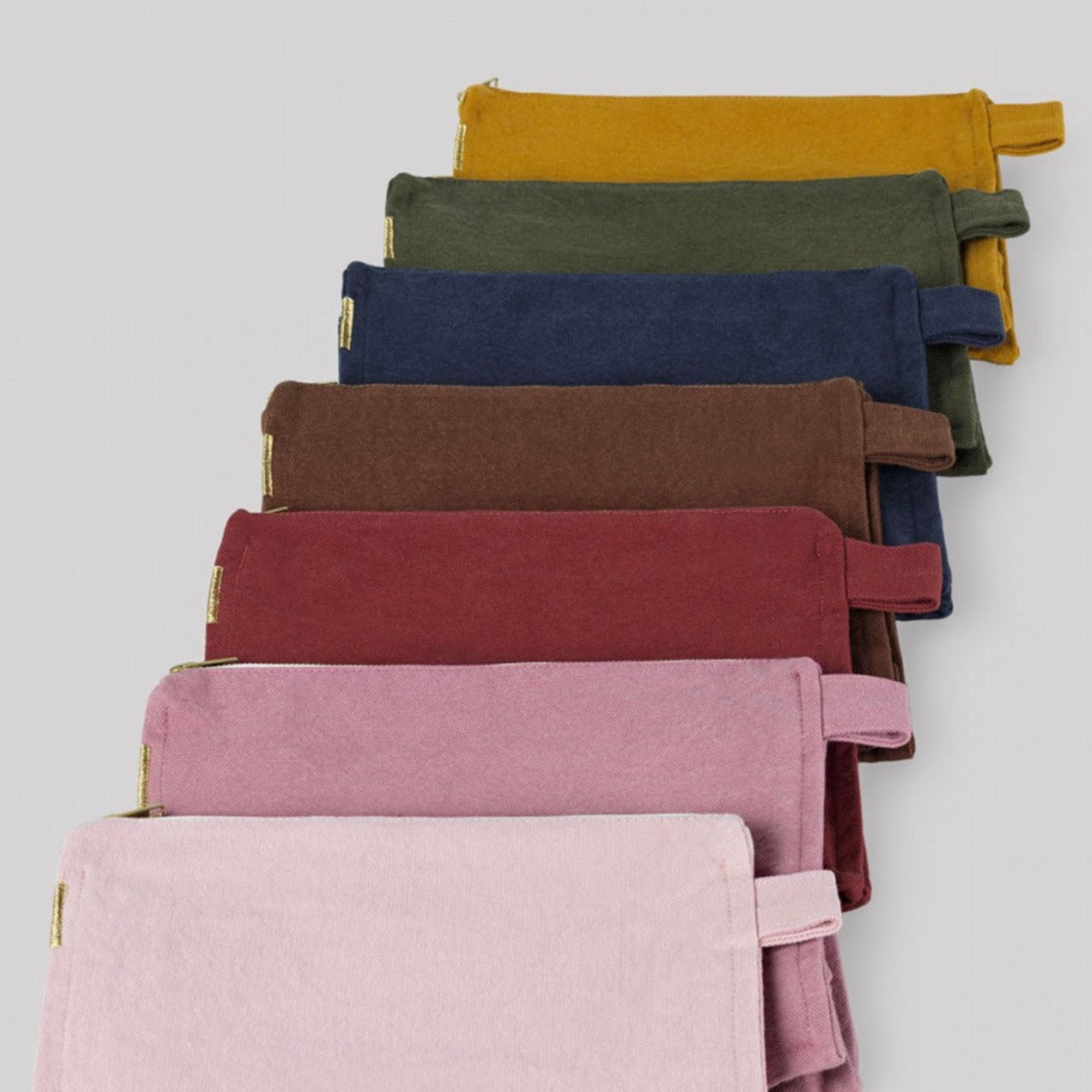 Trousse de toilette en toile de coton bio - Rouille