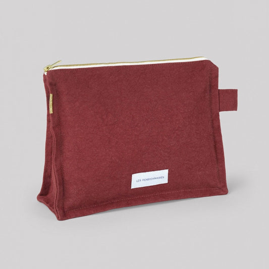 Trousse de toilette en toile de coton bio - Rouille