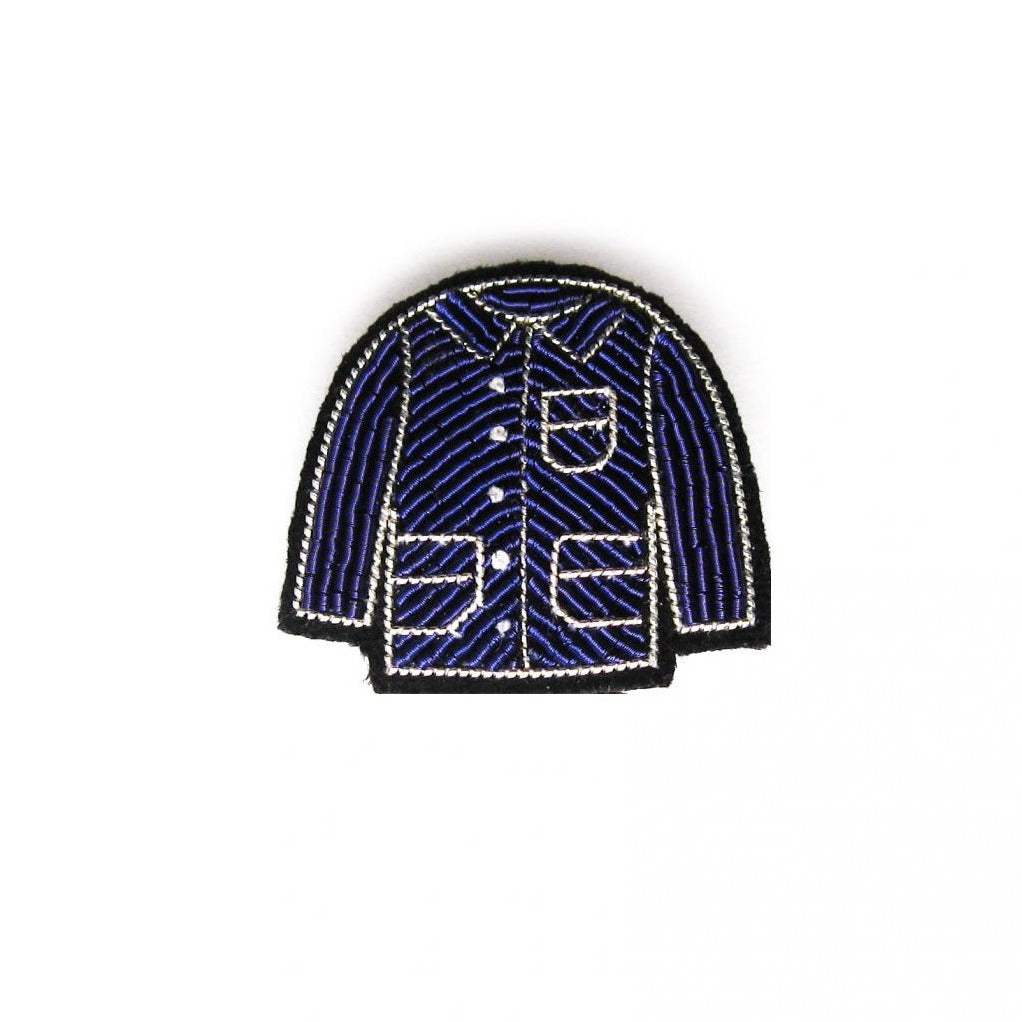 Broche Veste bleue